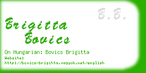 brigitta bovics business card